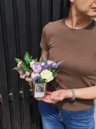 Композиция в коробке «Фиолетик с кустах»