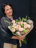 Букет с розами «Нежность роз»