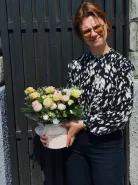 Композиция в коробке «Пышное лето»