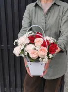 Композиция в сумочке «Пламя любви»