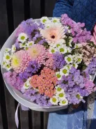 Букет с хризантемами «Фиолетовая мечта»