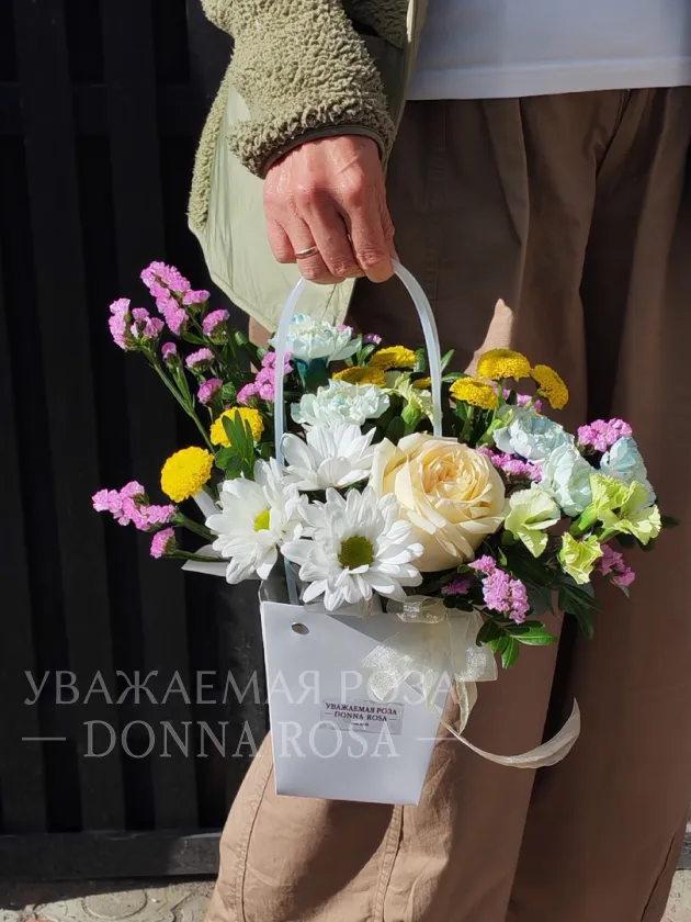 Композиция в сумочке «Осенний нюанс»