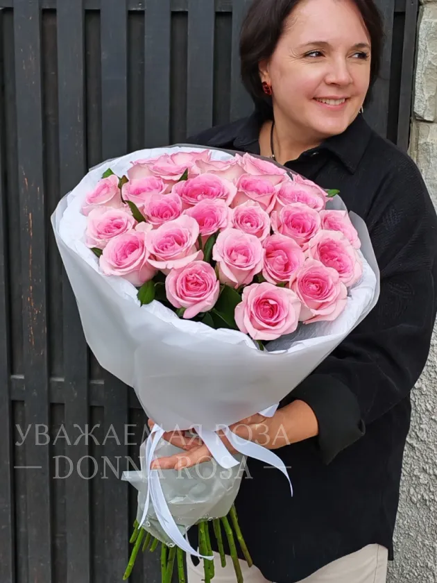 Букет с розами «Розовая прелесть»