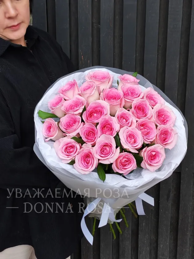 Букет с розами «Розовая прелесть»