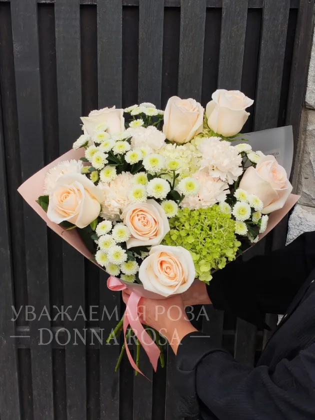 Букет с розами «Летняя нежность»