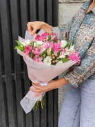 Букет с альстромерией «Розовая симфония»