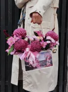 Композиция в сумочке «Пурпурное величие»