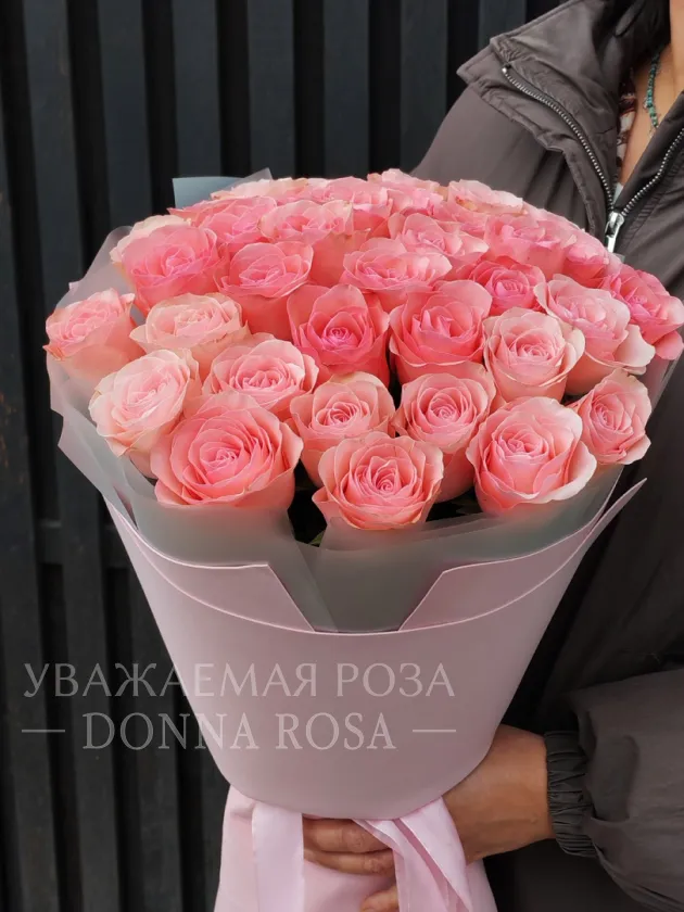 Букет из 35 роз «Розовая прелесть»