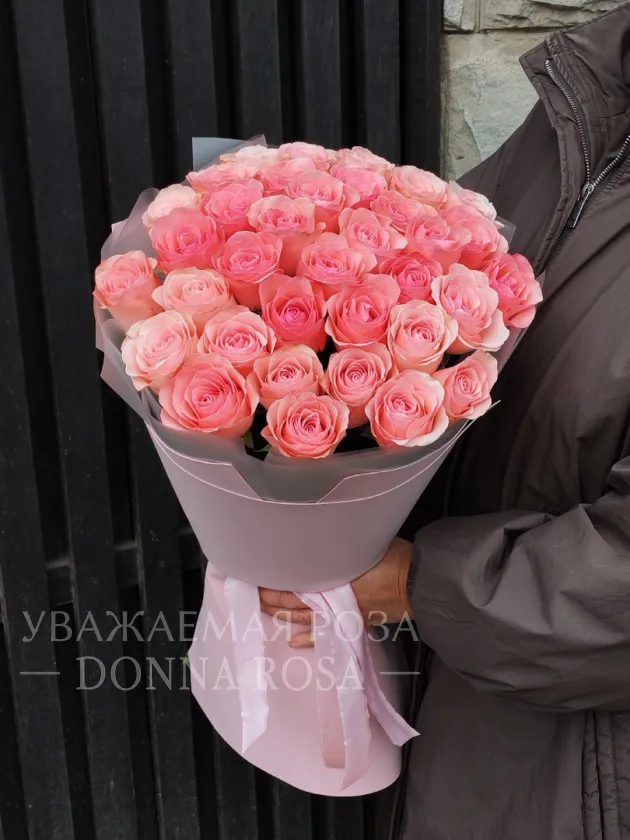 Букет из 35 роз «Розовая прелесть»