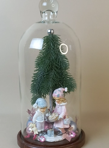 Новый год &laquo;Клош большая&raquo; от интернет-магазина цветов в 