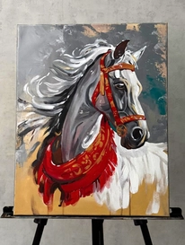 Картина &laquo;Дымчатый жеребец&raquo; 40х50 от интернет-магазина «» в 