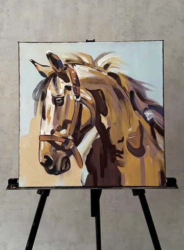 Картина &laquo;Бурный жеребец&raquo; 40х40 от интернет-магазина цветов в 