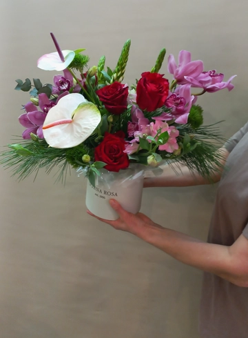 Композиция в коробочке &laquo;Сан Тропе" от интернет-магазина цветов в 