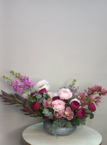 Композиция в кашпо &laquo; Гранатовый сок&raquo; от интернет-магазина цветов в 