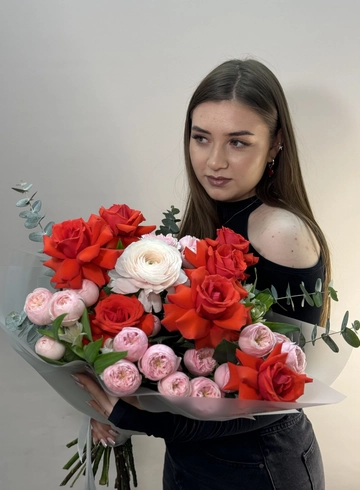 Букет &laquo; Лед и пламя &raquo; от интернет-магазина цветов в 