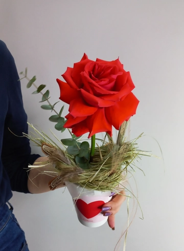 Цветы в коробке &laquo; Приходи на сеновал &raquo; от интернет-магазина цветов в 