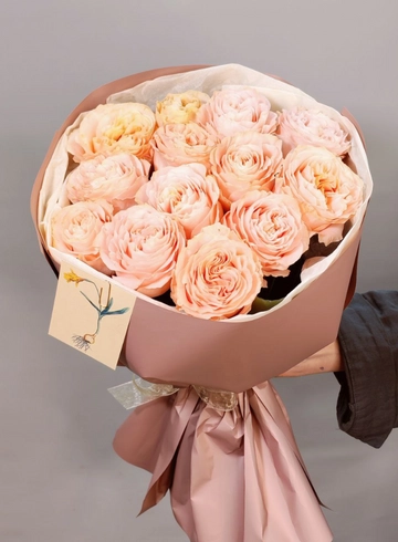 Букет &laquo;Персиковый рай&raquo; от интернет-магазина цветов в 