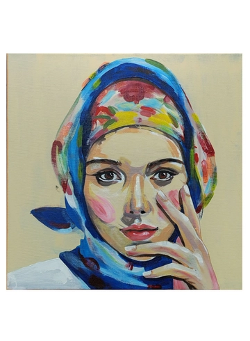 Картина &laquo;Русская красавица&raquo; 40х40 от интернет-магазина цветов в 