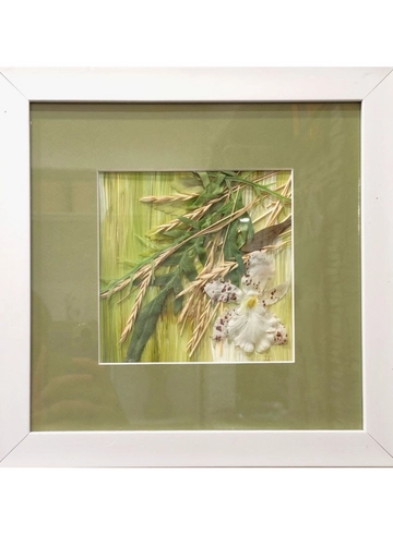 Коллаж &laquo;Зеленое чудо&raquo; 30х30 от интернет-магазина цветов в 