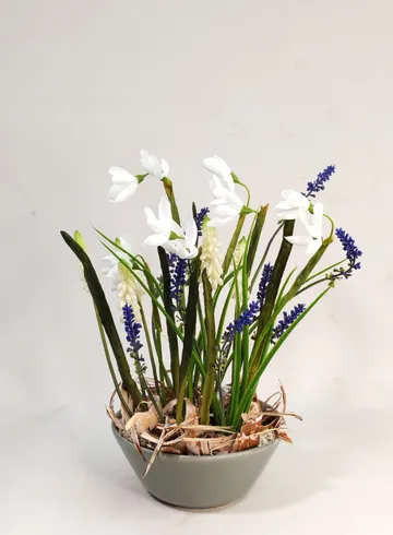 Композиция с подснежниками 30х17 от интернет-магазина цветов в 