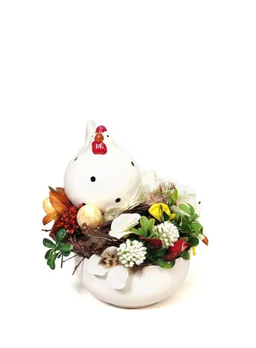 Композиция с курицей большая 21х15 от интернет-магазина цветов в 